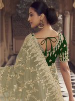 Womens Premium Fashion Ethnic Green Color Saree-MLSHWSA2128GRN0ONE