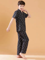 Lil Tomatoes Boys Cotton Night Suits-GBNS-S24-1438_CHARCOAL_30