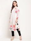 Ahalyaa Women Beige Velvet Digital Print Kurta-AHKUVLDP-905