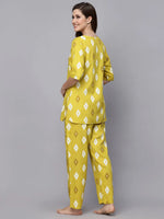 Women's Ikat Print Rayon Night Suit Set