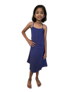 Girls A-Line Dress with Shoulder Tie-Up Straps