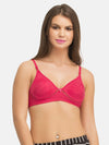 Clovia Cotton Rich Non Padded Wirefree T-shirt Bra In Hot Pink