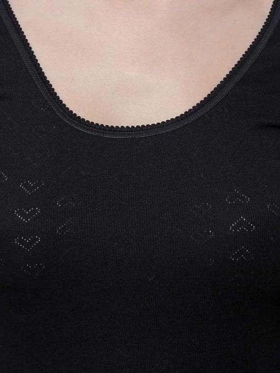Bodycare Womens Thermal Tops Round Neck Full Sleeves Pack Of 1-Black