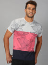 Men T-Shirt Floral Cotton Gleenz