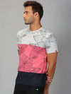 Men T-Shirt Floral Cotton Gleenz