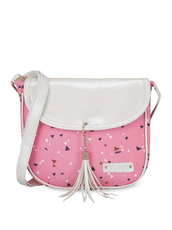 KLEIO Stylish Tassel Sling Bag For Girls / Women-ECO2011KL-PI