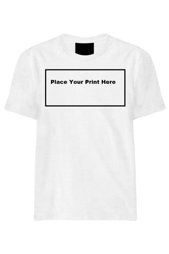 Men's Round Neck- White100% Cotton- 160 GSM (With Print)