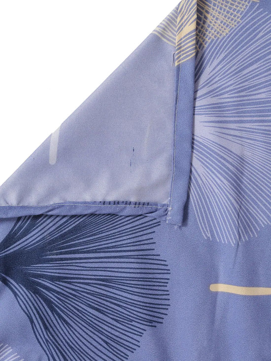 Home Sizzler Well Cushy 144TC Microfibre Sky Blue Double Bedsheet With 2 King Size Pillow Covers