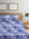 Home Sizzler Well Cushy 144TC Microfibre Sky Blue Double Bedsheet With 2 King Size Pillow Covers