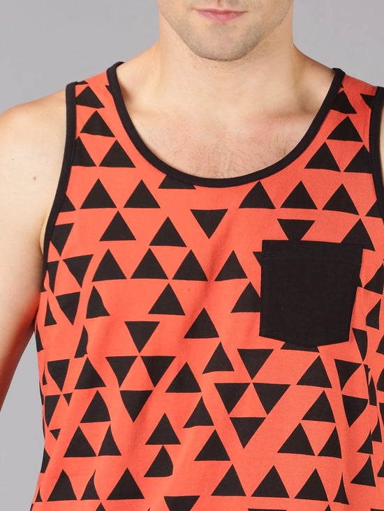 UrGear Men's Geometric Print T-shirt-UrM002061pS