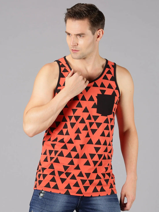 UrGear Men's Geometric Print T-shirt-UrM002061pS