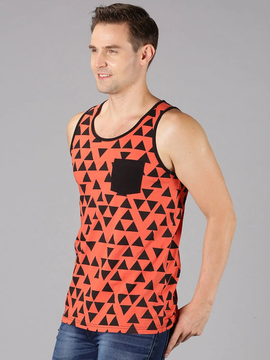 UrGear Men's Geometric Print T-shirt-UrM002061pS