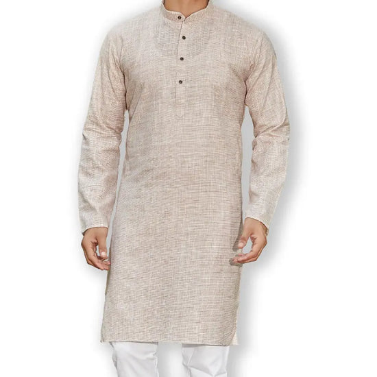 Authentics Kurta Pyjama Set Brown-KPSSKLBR-38