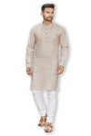 Authentics Kurta Pyjama Set Brown-KPSSKLBR-38