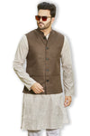 Authentics Nehru Jacket Coffee Brown
