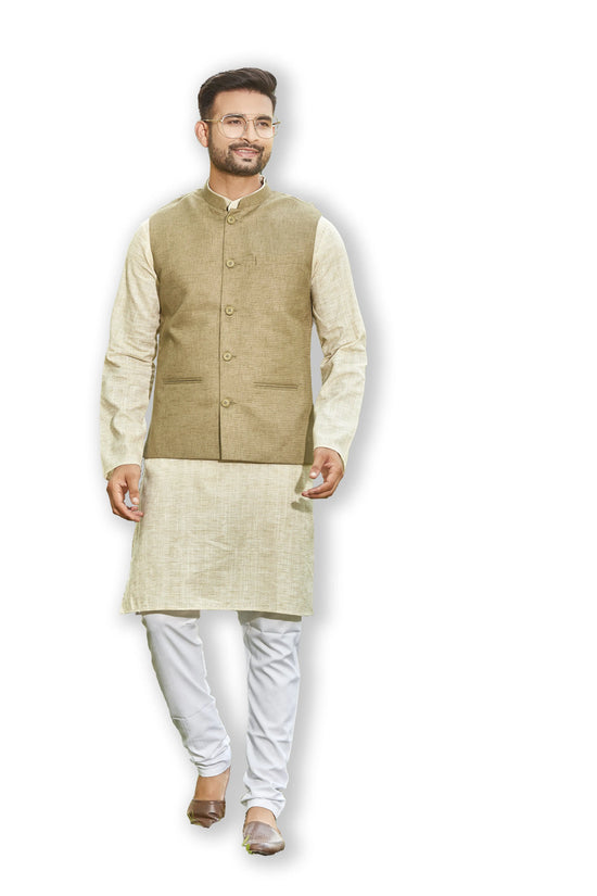 Authentics Nehru Jacket Golden