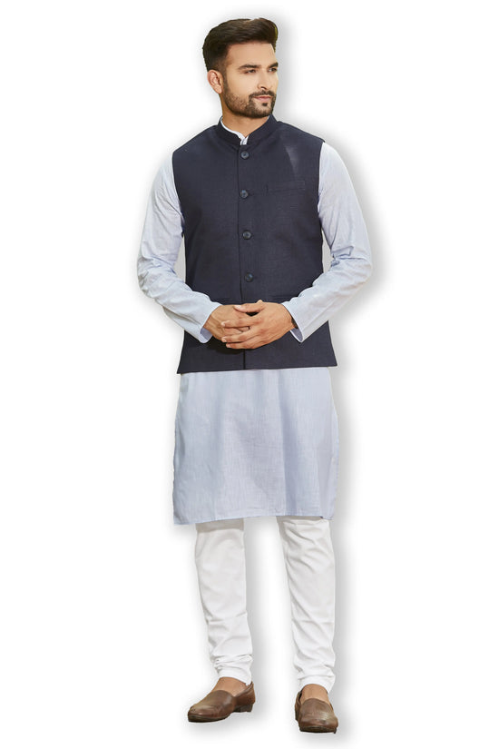 Authentics Nehru Jacket Navy Blue