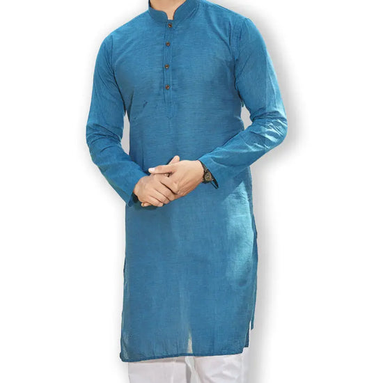 Authentics Kurta Pyjama Set Blue-KPDU57073BLU-38
