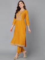 Ahika Women Silk Blend Embroidered-VCK9127_XS