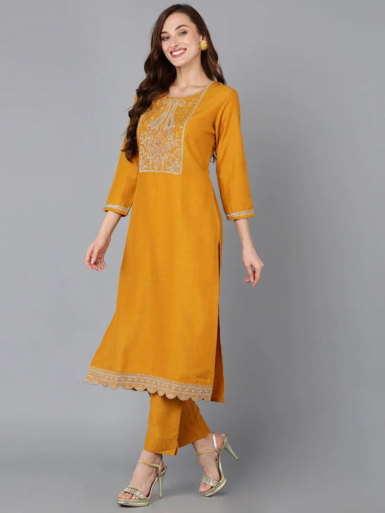 Ahika Women Silk Blend Embroidered-VCK9127_XS