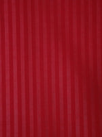 Home Sizzler 300TC Microfibre Maroon Satin Striped Double Bedsheet with 2 King Size Pillow Covers, 90"X92"