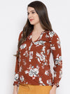 Floral Cut Nelly Glam Women’s Top