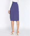 Women Cotton Flex Customizable Midi Wrap Skirt with Pleats